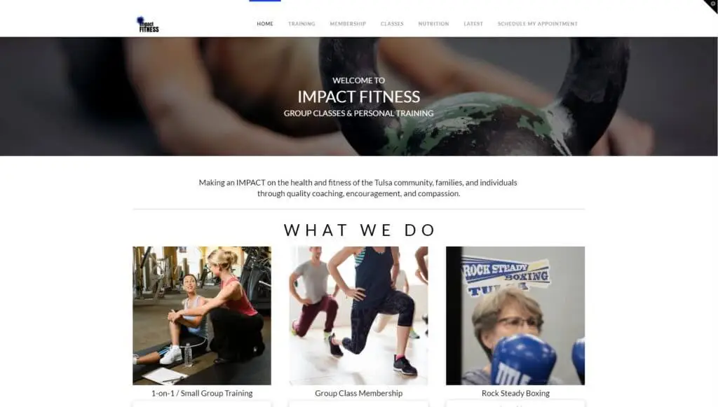 Impact Fitness screenshot