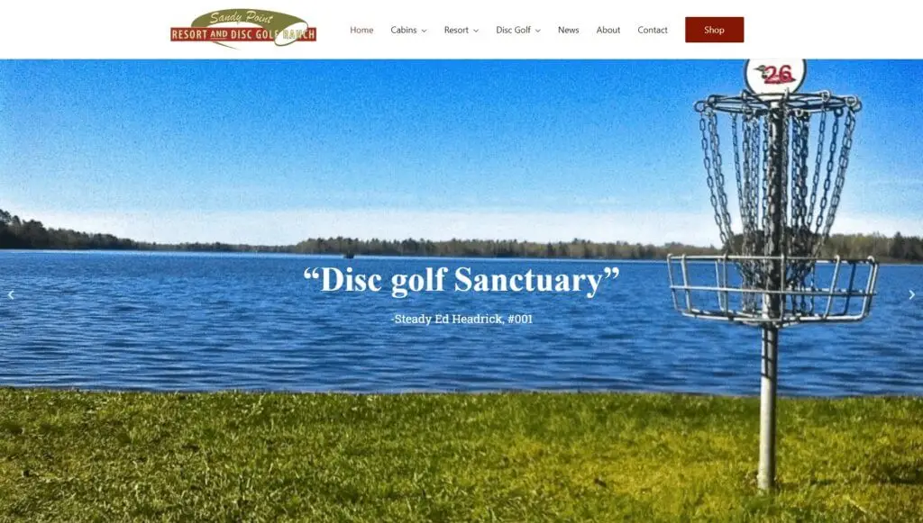 Sandy Point Resort and Disc Golf Ranch screenshot